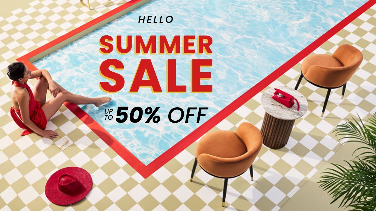 Summer SALE is here! 🔥 Dive into savings with up to 50% off sitewide. But don't delay, your fave pieces might not hang around for long! tinyurl.com/2trc8pbk  #SummerSale #CultFurniture