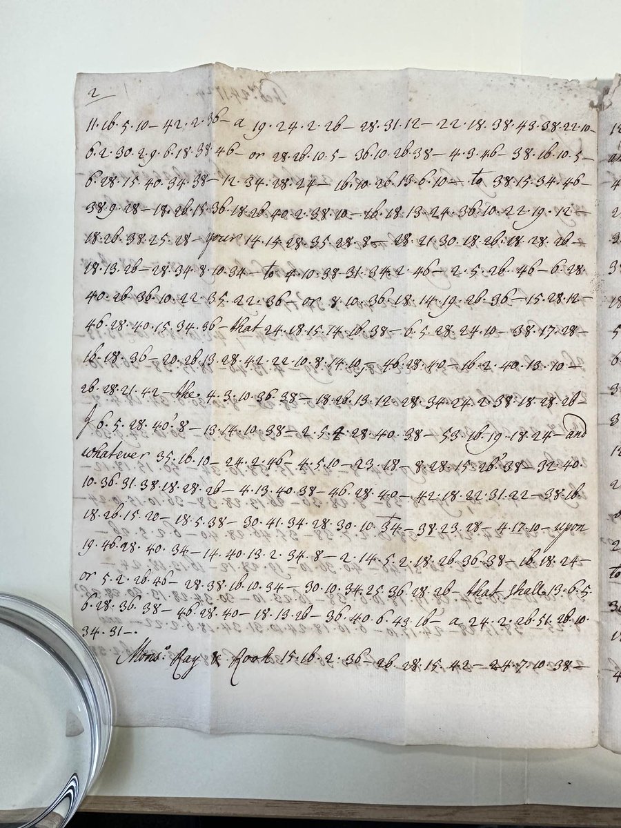 UCLSpecColl's tweet image. Attention #CodeBreaking enthusiasts! We've found a letter written in code in the uncatalogued portion of our Brougham Archive.
If you recognise the code used, please let us know! 
More info on the archive: archives.ucl.ac.uk/CalmView/Recor…
#LibraryMystery #ArchiveMystery #code #Cypher