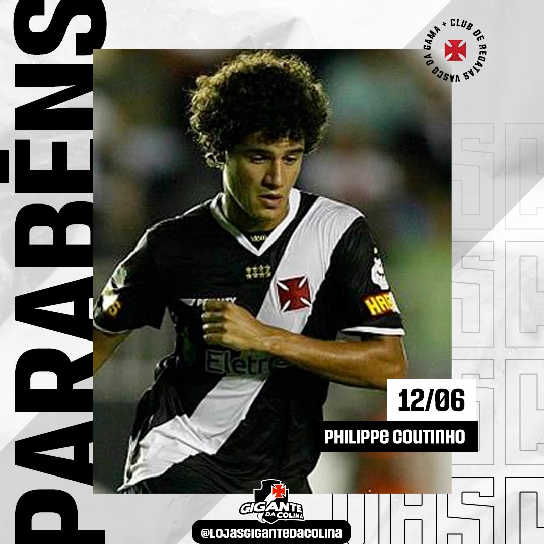 _gigantecolina's tweet image. Dia de comemorar o aniversário do nosso Cria, Philippe Coutinho! 

Cria da #BaseForte chegou ao Vasco em 1999, atuou pelo time principal em 2009 e 2010 e depois foi brilhar nos campos europeus e na Seleção. 

Parabéns @Phil_Coutinho 🎉🥳💢

#Vasco #VascoDaGama