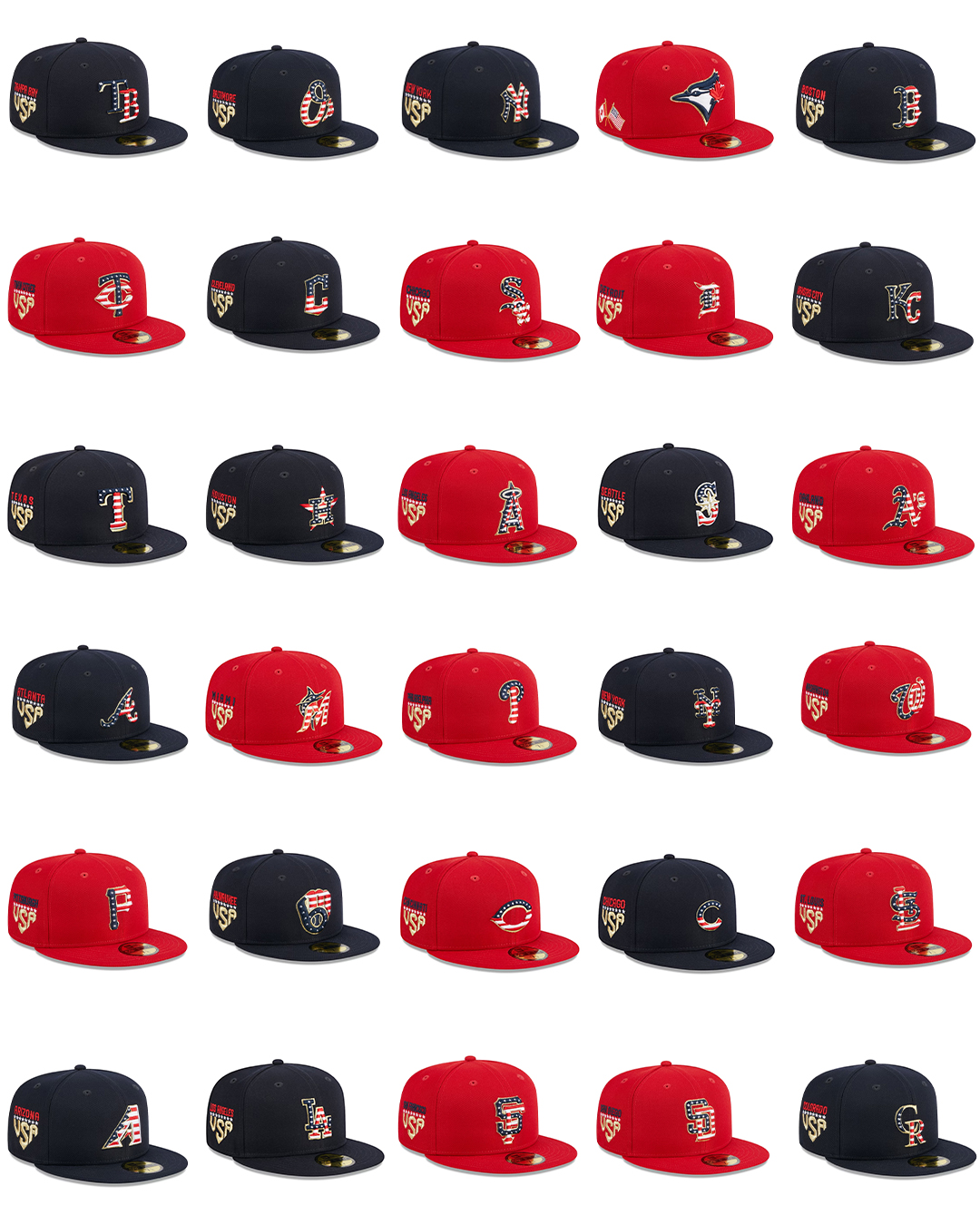 Talkin' Baseball on X: This year's 4th of July hats   / X