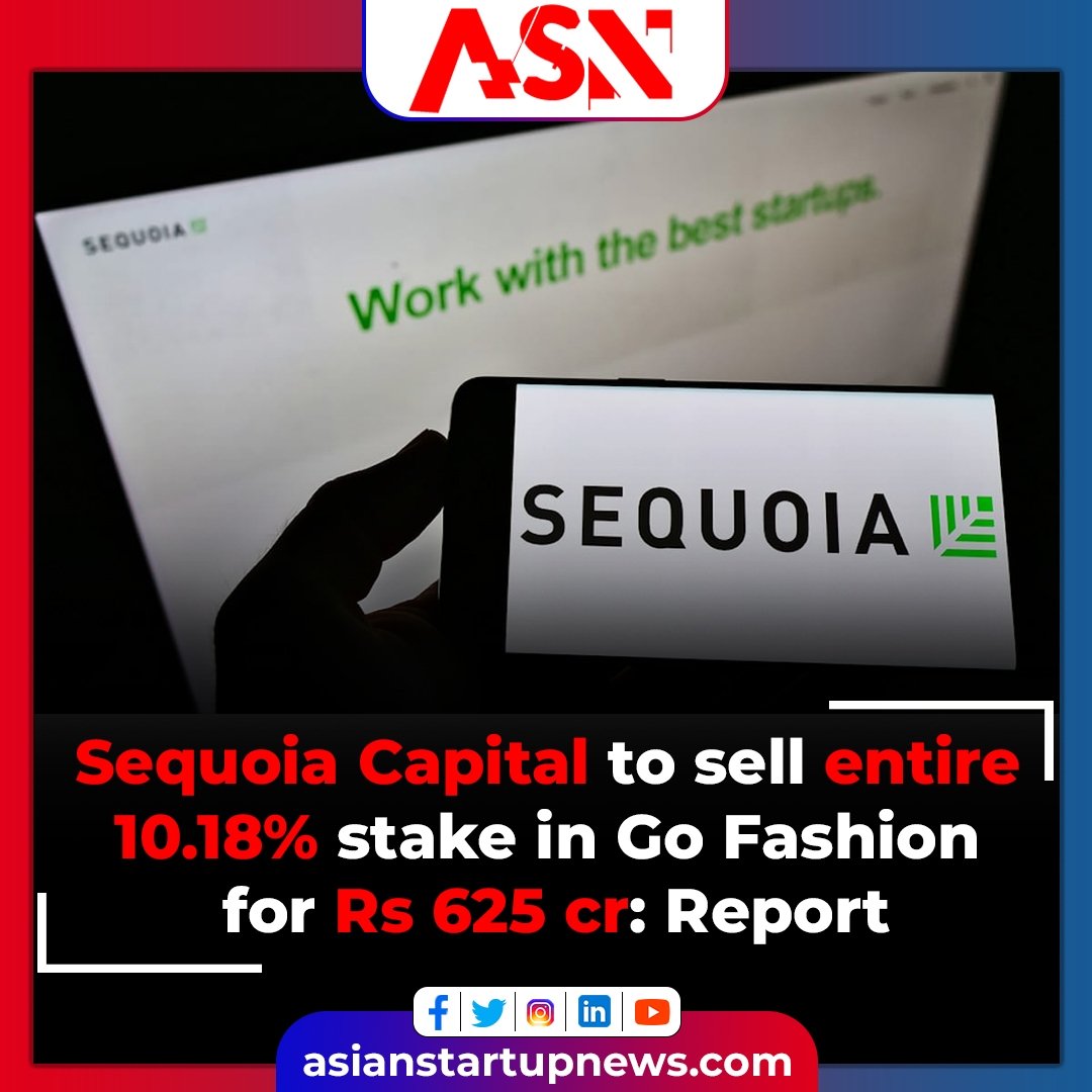 #Venturecapital firm @Sequoia Capital will sell its entire 10.18% stake in Go Fashion, the parent of Indian clothing brand Go Colors, through a block deal on Monday, said a report on Sunday. 

#asn #azn #asianstartupnews #indianstartupnews #sequoiacapital #gofashion