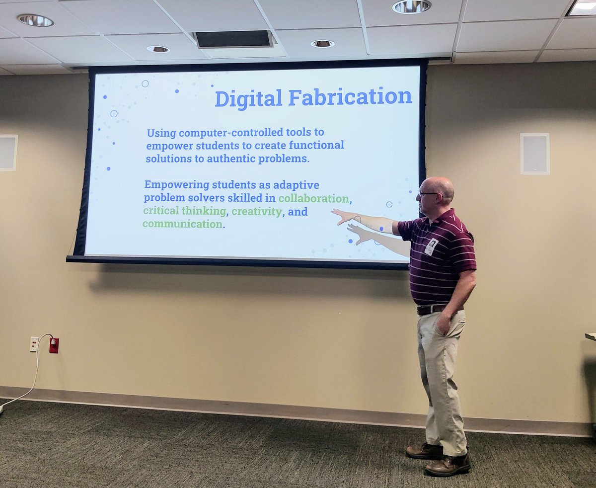 Digital fabrication allows students to create and become adaptive problem-solvers. Thank you to DevX for providing STEM FabLab training to @JMCSchools admin and teacher leaders.