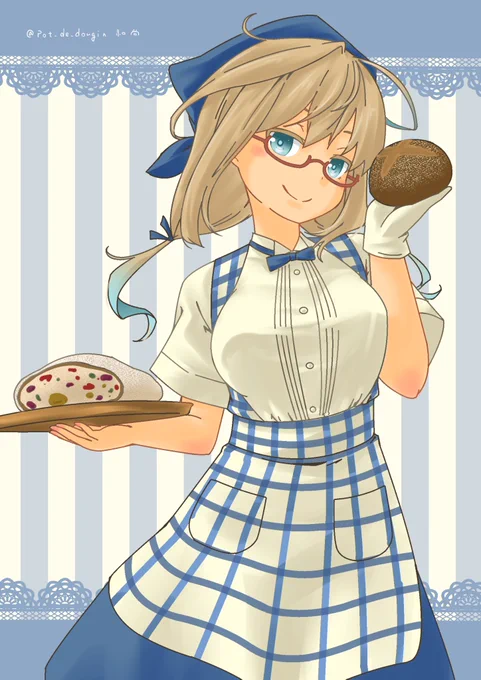神戸のパン屋さんに居る、はっちゃん #艦これ
