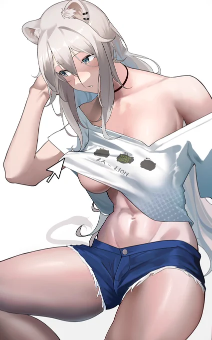 腹筋ライオン #ししらーと