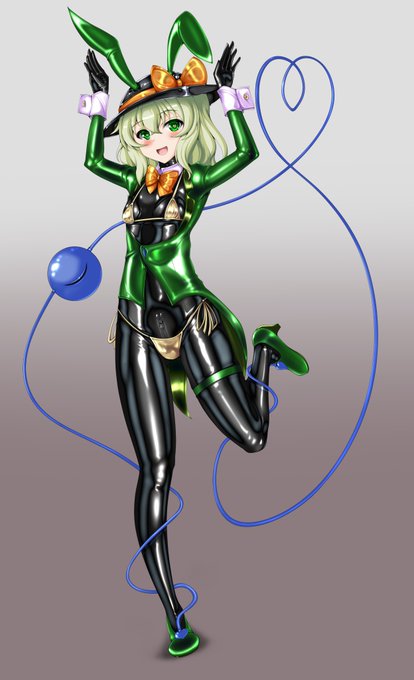 ぴっちりマイクロビキニバニーこいしちゃん!
つやぴちにしてみました(*'▽`*)
こんな感じのバニーガールが居ても良いかもしれない 