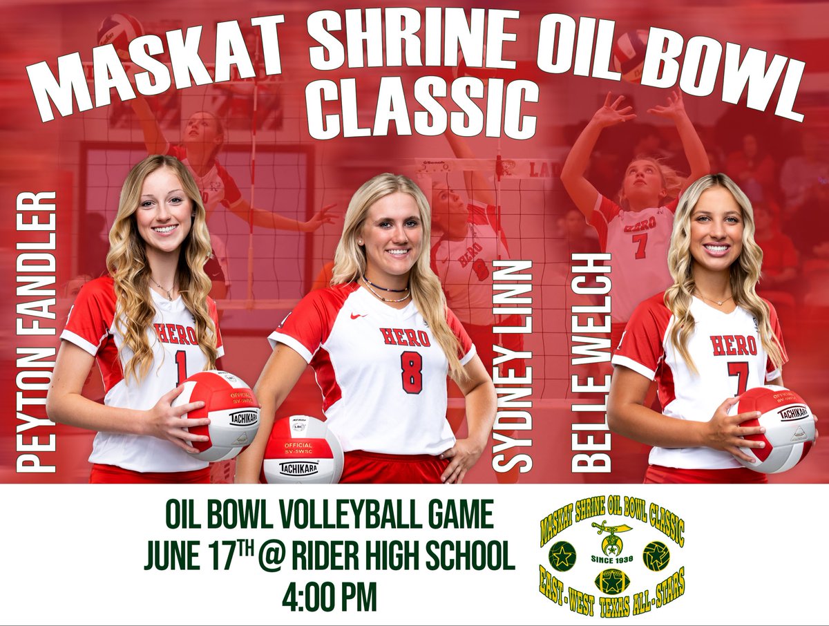 It’s Oil Bowl week. We will be very well represented! Come watch this ladies one more time ❤️