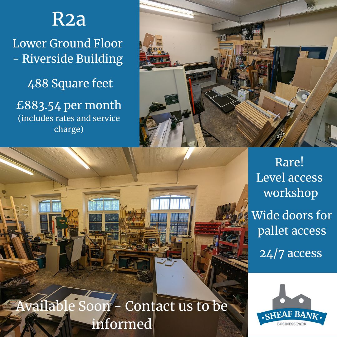SheafBank's tweet image. Stop scrolling!! Rare workshop vacancy!

R2a is coming vacant soon. This is a cracker of a workshop! Accessible with palleted goods without the need to enter a lift or use a loading bay. High ceilings. Useable layout. Access to shared kitchen and toilet. 

#workshop #sheffield