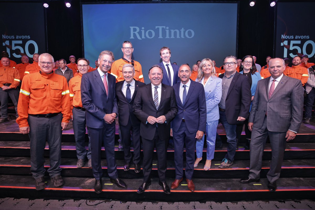 François-Philippe Champagne (FPC) 🇨🇦 (@fp_champagne) on Twitter photo The big news this morning, <a href="/RioTinto/">Rio Tinto</a> will invest $1.4 billion here in Quebec:
▶️ To build the first aluminum smelter to open in the West in over 10 years!
▶️ the plant will produce the greenest aluminum in the world!
<a href="/s_guilbeault/">Steven Guilbeault</a> <a href="/JonathanWNV/">Jonathan Wilkinson 🇨🇦</a> The big news this morning, <a href="/RioTinto/">Rio Tinto</a> will invest $1.4 billion here in Quebec:
▶️ To build the first aluminum smelter to open in the West in over 10 years!
▶️ the plant will produce the greenest aluminum in the world!
<a href="/s_guilbeault/">Steven Guilbeault</a> <a href="/JonathanWNV/">Jonathan Wilkinson 🇨🇦</a>
