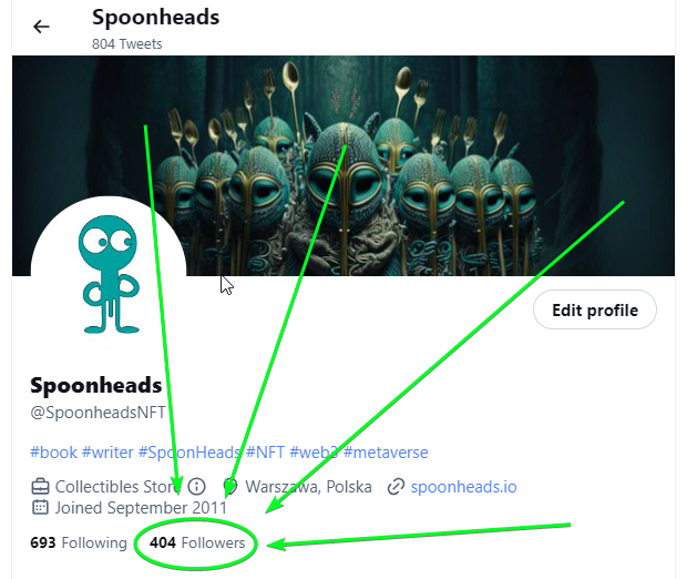 SpoonheadsNFT's tweet photo. Another "good" count of ๐ฅณ๐ฅ๐๏ธ
#Spoonheads #NFT #web3 #Metaverse https://t.co/X5XibiKTxB