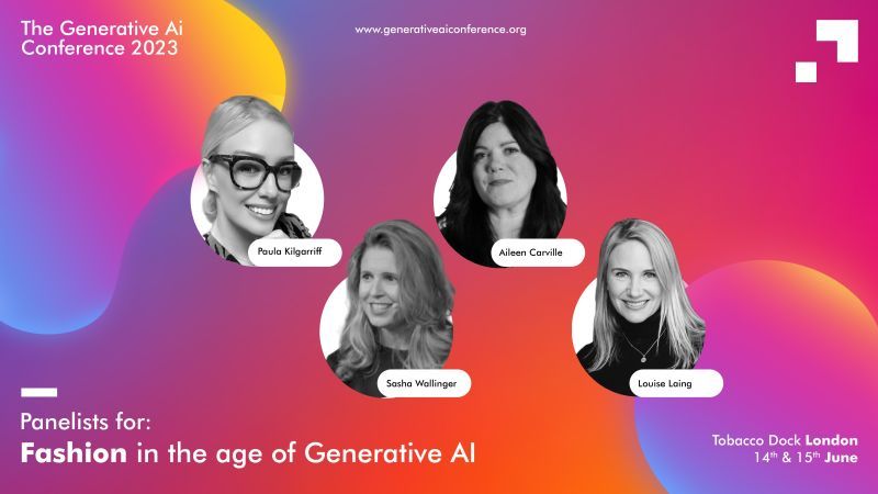 Join us at <a href="/generativeaicon/">The Generative AI Conference</a> in London on June 14th-15th. 

Fashion AI Panel 14th June at 10:40am - 10:55am
<a href="/CarvilleAileen/">Aileen Carville</a> Founder <a href="/HausAsset/">ASSET HAUS</a> with <a href="/SashaWallinger/">SashaWallinger</a> #louiselaing <a href="/PhygitalT/">PhygitalTwin</a> @paulamarieweb3 @JamesKadine 

Tickets with 20% speaker discount belowwww.eventbrite.co.uk/e/588595383637…