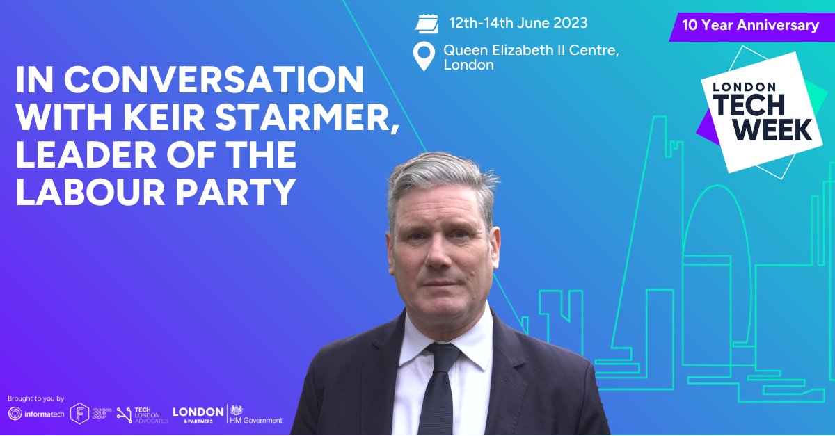 London Tech Week (@ldntechweek) on Twitter photo 🚨 BREAKING NEWS 🚨
<a href="/Keir_Starmer/">Keir Starmer</a>, Leader of The Labour Party will be joining us as a speaker at this year's London Tech Week 🤩
#LTW #TechEvent #TechnologyEvent #LondonTechWeek #LTW2023 🚨 BREAKING NEWS 🚨
<a href="/Keir_Starmer/">Keir Starmer</a>, Leader of The Labour Party will be joining us as a speaker at this year's London Tech Week 🤩
#LTW #TechEvent #TechnologyEvent #LondonTechWeek #LTW2023