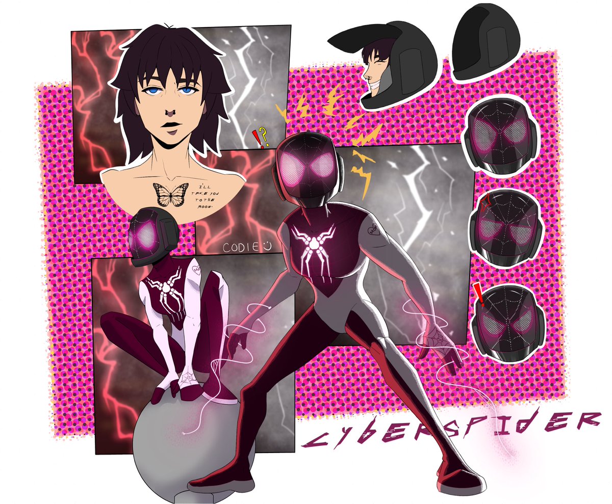 codiebraid's tweet image. cyberspider :3 #AcrossTheSpiderverse