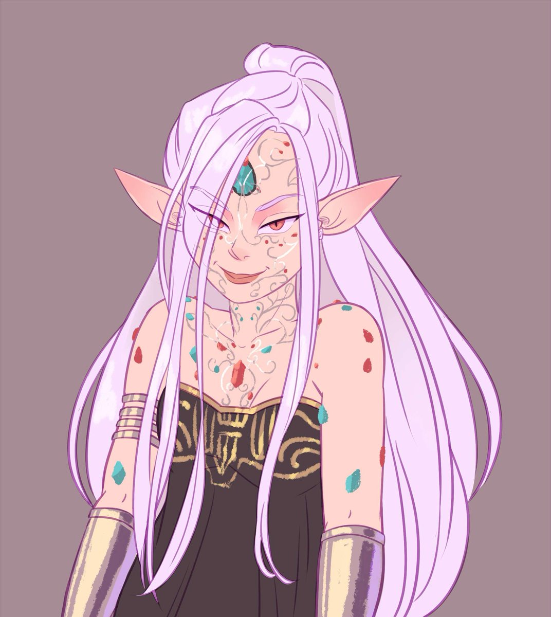 TheFoodMage's tweet photo. #Mana #Monsterqueen
Arch rival and equal to my player character.
Remarkably evil!
Original 2D art reference on right side by @azeher_may https://t.co/UyPCvG5K4y