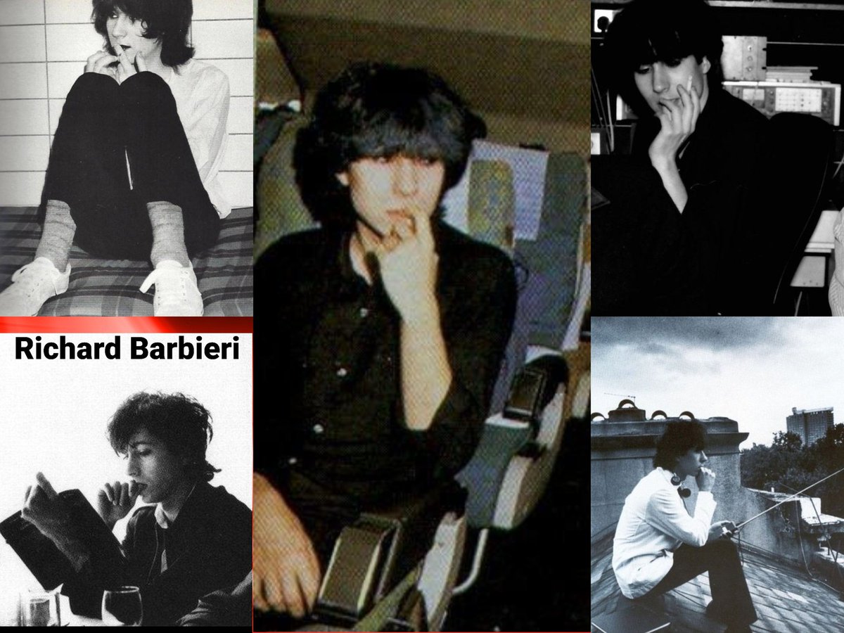 Another one of my Richard Barbieri collages🥰😍💘, was he biting his nails 😉🤔 #richardbarbieri #synthinnovator #keyboardplayer #sounddesigner #composer #japantheband #porcupinetree