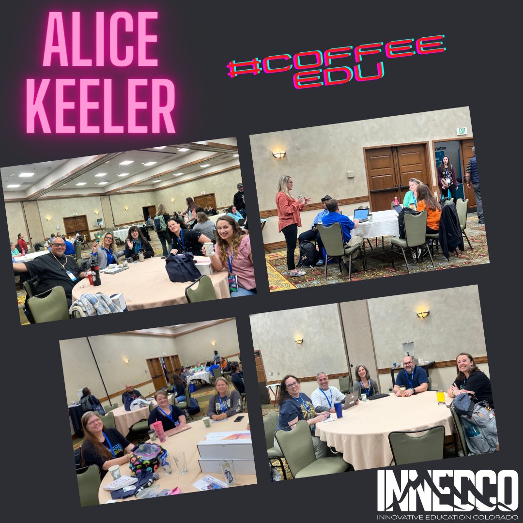 Thank you to <a href="/alicekeeler/">Alice Keeler</a> for sponsoring #CoffeeEDU at <a href="/InnEdCO/">InnEdCO</a> 2023! If you missed Alice's #CoffeeEDU today, you can still join us Tuesday at 8:00 am. See you then! #innedco2023 #unconference #edtech #edchat #k12