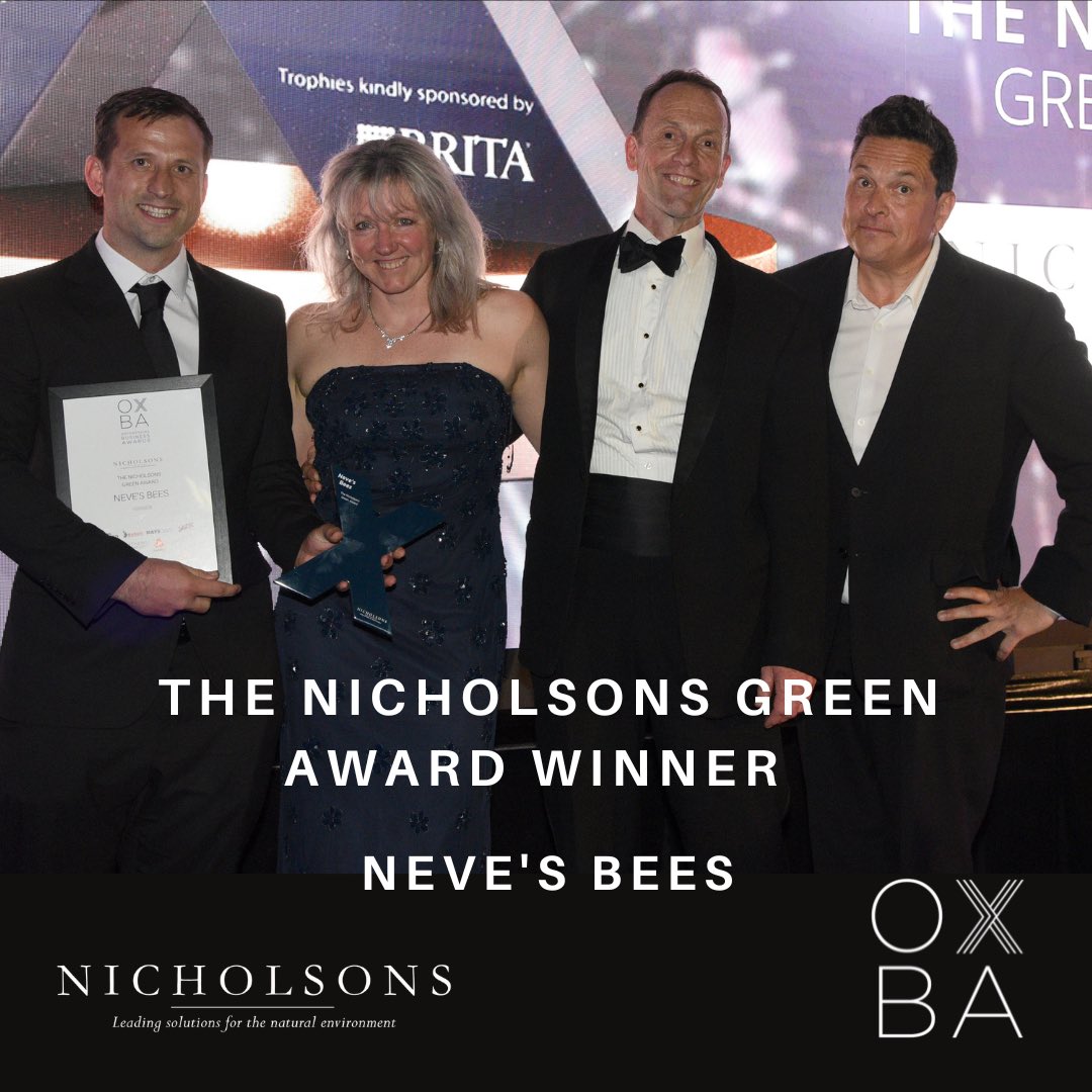 Thanks @OxBizAwards and @Nicholsons_UK #oxba #awardwinning #award