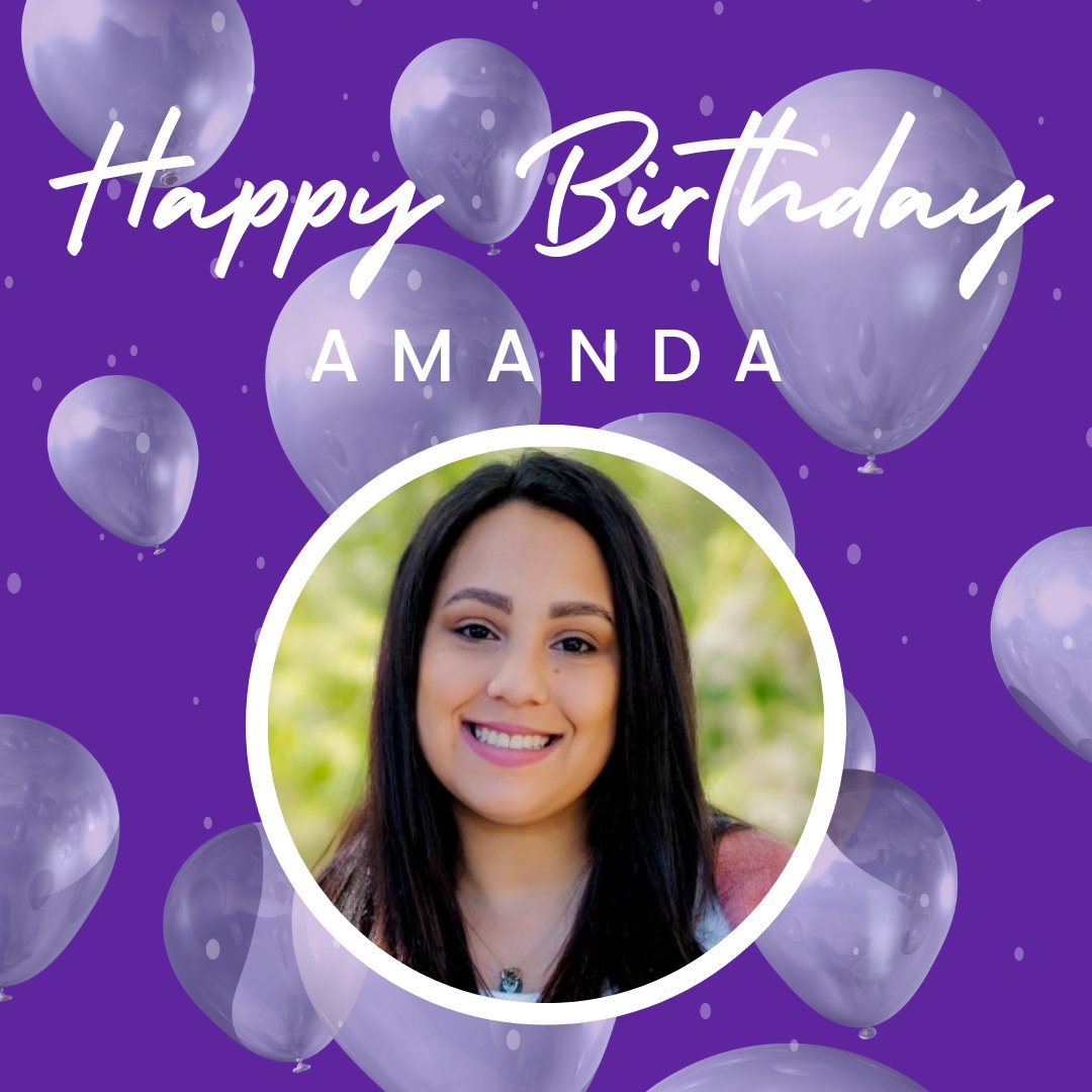 🎉 Happy birthday to our Events &amp; Marketing Coordinator, Amanda! 🎉