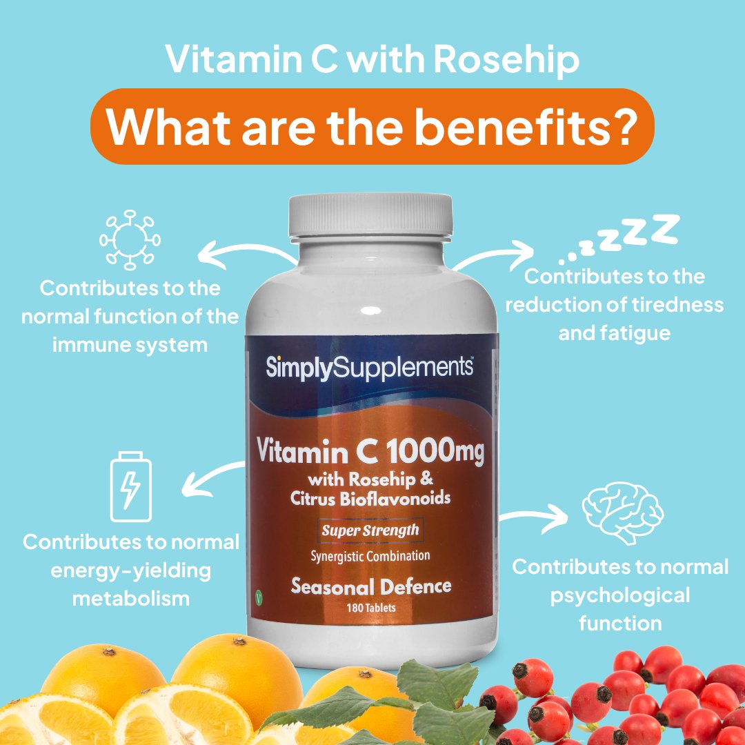 SimplySupps's tweet photo. ✨ This potent combination supports your overall health and ensures you receive the essential nutrients your body craves. Stock up today with 50% OFF: https://t.co/14OJaaceTF
#SimplySupplements #HealthSupport #VitaminC #Rosehip #Bioflavonoids #Wellness #HealthyLife https://t.co/XtZcPYdFJr