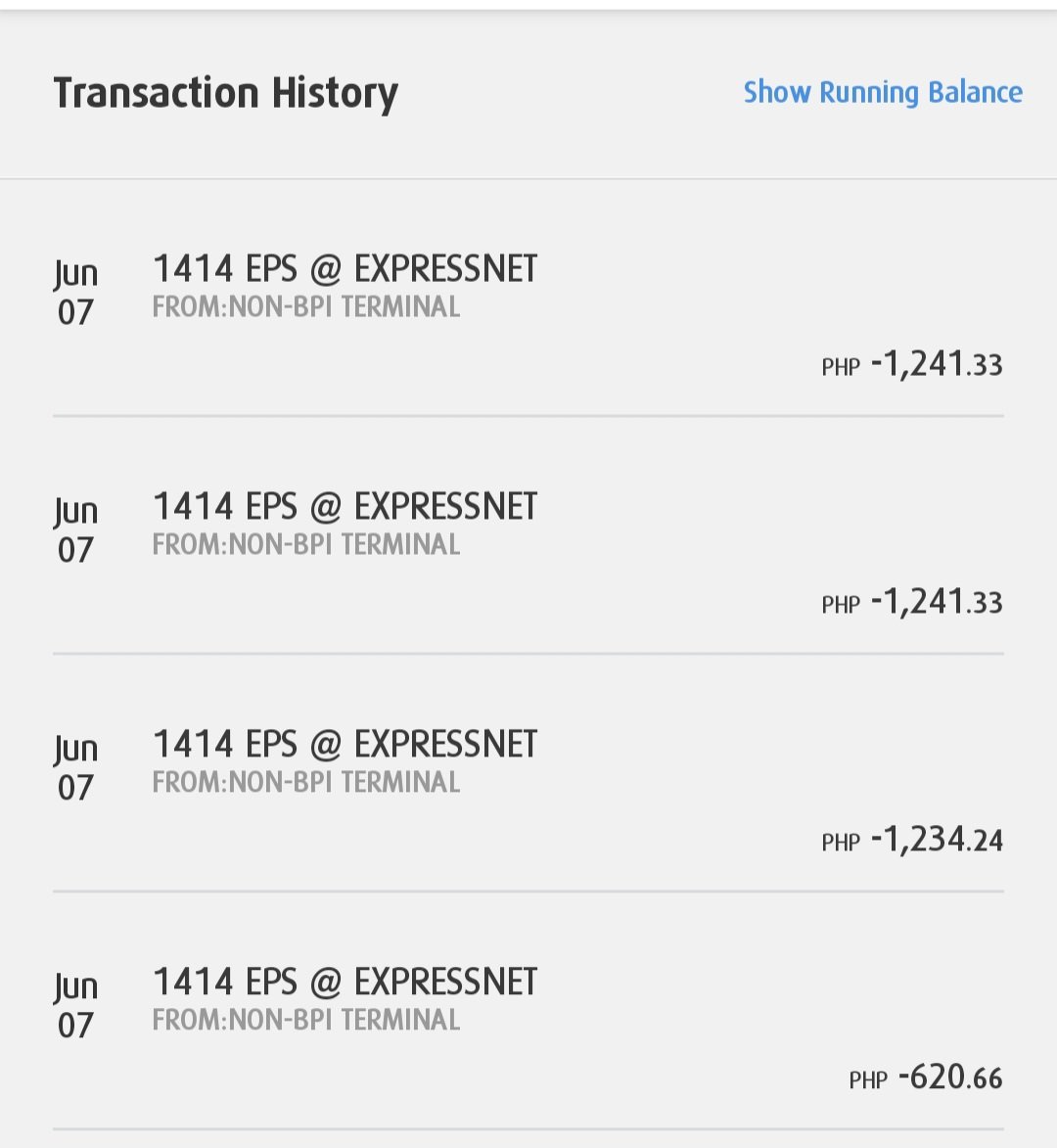 allealexander's tweet photo. @TalktoBPI I have 4 unauthorized transaction last Jun 7. Ngayon ko lang nabasa. Wala ding email or SMS notification sa akin kung ano itong transaction. Please help me trace and return my money back. Thank you! https://t.co/6VwkIpoGxk