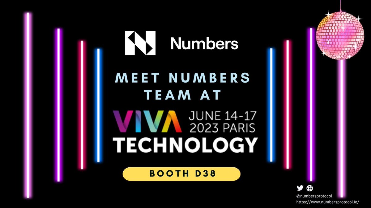 🚀 Save the date: June 14-16! Join @numbersprotocol  at #VivaTech in Paris for the ultimate tech revolution! Be inspired by visionary ideas and groundbreaking innovations. Don't miss out! #InnovationJourney #TechRevolution #NumberProtocol $NUM #Web3🌟🗼🌍📅💡