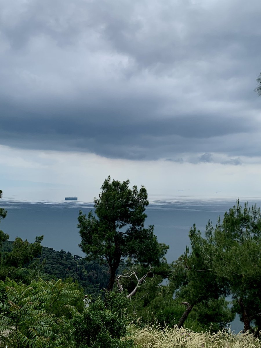 wordswork's tweet photo. In suspension: boats waiting for access to the Bosphorus. From the island of Buyukada https://t.co/hzku2bZ4wB