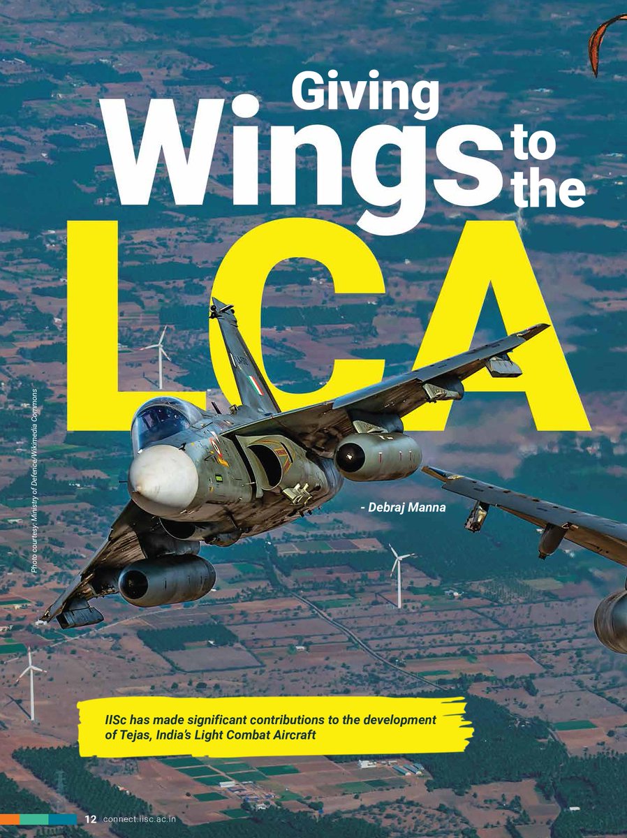 Debraj Manna (@debrajmanna27) on Twitter photo Did you know researchers from <a href="/iiscbangalore/">IISc Bangalore</a> contributed significantly to developing India's Light Combat Aircraft, HAL Tejas? Read the story I penned for this issue of <a href="/Connect_IISc/">Connect Magazine</a> to know more connect.iisc.ac.in/2023/06/giving…
#scicomm <a href="/mangaloreman/">Duvvuri Subrahmanyam | ದುವ್ವೂರಿ ಸುಬ್ರಹ್ಮಣ್ಯಂ</a> <a href="/bhogle/">Srinivas Bhogle</a> Did you know researchers from <a href="/iiscbangalore/">IISc Bangalore</a> contributed significantly to developing India's Light Combat Aircraft, HAL Tejas? Read the story I penned for this issue of <a href="/Connect_IISc/">Connect Magazine</a> to know more connect.iisc.ac.in/2023/06/giving…
#scicomm <a href="/mangaloreman/">Duvvuri Subrahmanyam | ದುವ್ವೂರಿ ಸುಬ್ರಹ್ಮಣ್ಯಂ</a> <a href="/bhogle/">Srinivas Bhogle</a>