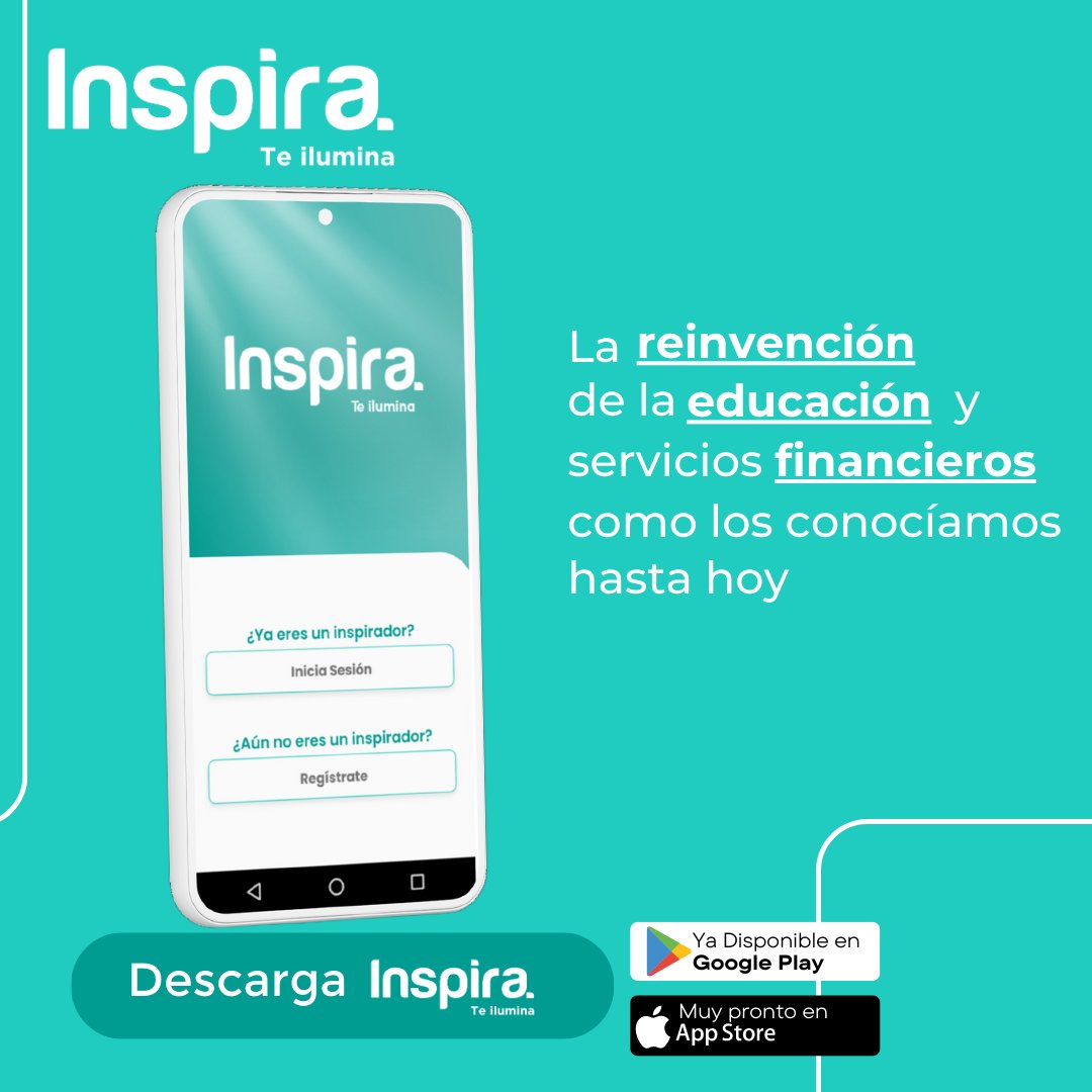 ¡Dale un cambio positivo a tu economía 🤩 con Inspira ! 🚀
La #reinvención de la educación  y los servicios #financieros Ya disponible en Google Play  ⬇️

➡️Descarga Inspira  ahora bit.ly/3o4o2Pp

#ahorrar #aprender #ganaplata #TVA #Todosvamosaahorrar #hábitos