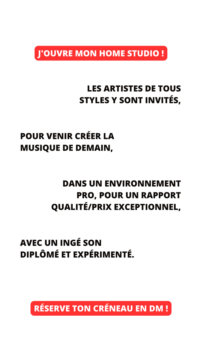 etavirpsiriso's tweet photo. Ça y est j'ouvre enfin mon home studio, c'est un vrai step pour moi ! Ceux qui sont intéressés n'hésitez pas, sinon un rt ça m'aiderait de fou 🌜🌛 #studioparis https://t.co/CnRtUppVCg