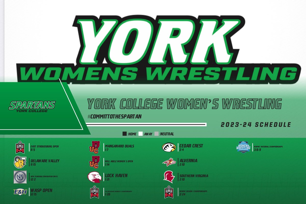 First ever Women’s schedule!!! #LetsGo #CommitToTheSpartan