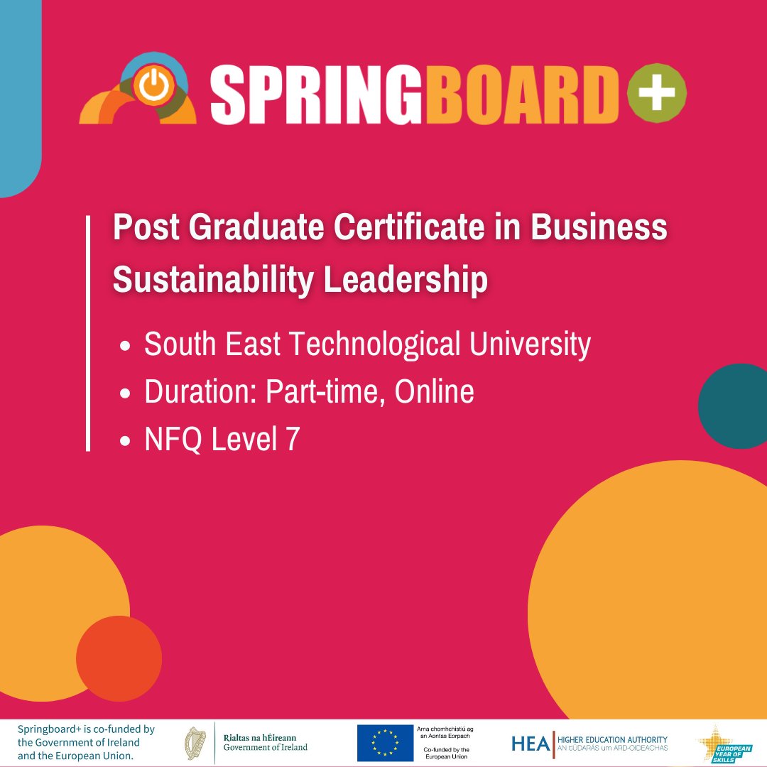 HEA_Skills's tweet photo. Climate change & sustainability are areas that are rapidly creating employment opportunities. To meet this ever-increasing need, the #SpotlightPlus & #HCIPillar1 programme is offering a variety of courses in this area.
For more information: https://t.co/soBlrAn67v
@hea_irl https://t.co/dtUQCkOtOS