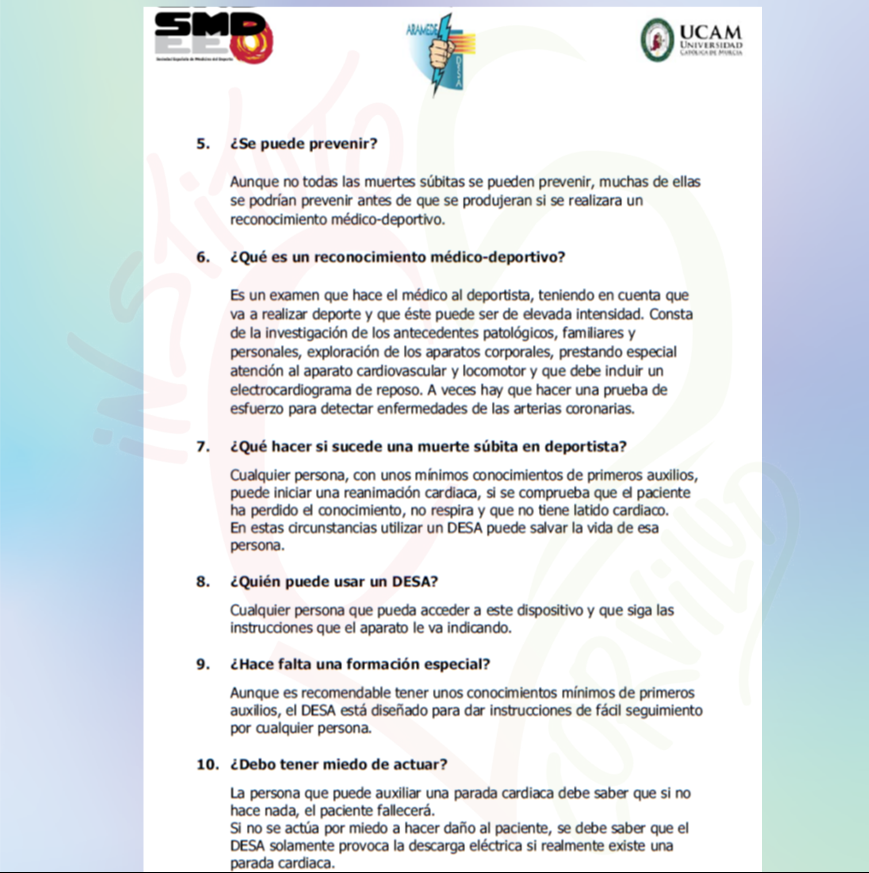 icorvilud's tweet photo. Desfibriladores en instalaciones deportivas:
⚠️Hay paradas cardiacas no prevenibles/no predecibles
⚠️Necesario "Plan de Actuación Urgente" (PAU) para poder revertir consecuencias
⚠️Dotación de medios + formación de personas = mejores resultados
⚠️ARAMEDE DESA como ejemplo
#RCPsec https://t.co/qNXkz04eIT
