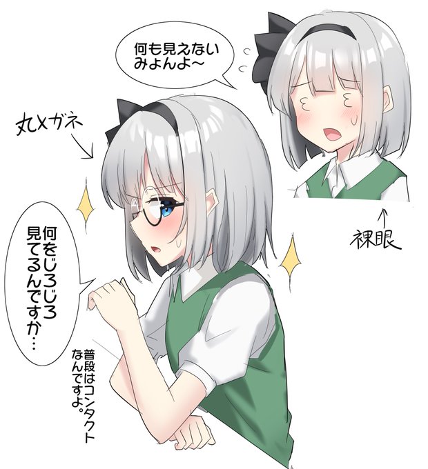 メガネ妖夢ちゃん可愛い
おやすみょん〜 