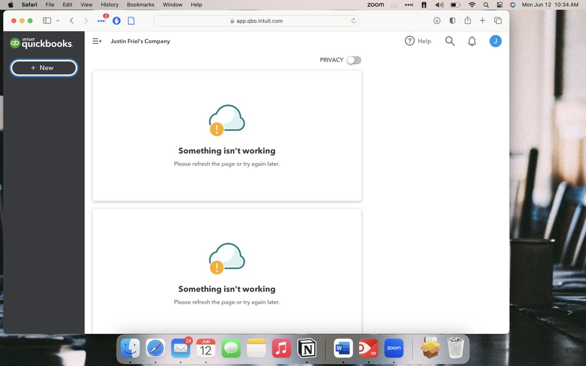 jtfriel's tweet image. Hey @QBCares the website isn't working. Cleared cache and cookies, tried in another browser - still this.