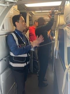 Celebrating our most loyal customers in MIA. Thank you to Mr. Elefante for flying two million miles and to Mr. Perez for one million!  We are grateful for your loyalty! 🙏🏻 <a href="/DJKinzelman/">David</a> @Jmass29Massey @BenBrandt305 <a href="/G2SecureStaff/">G2 Secure Staff</a>