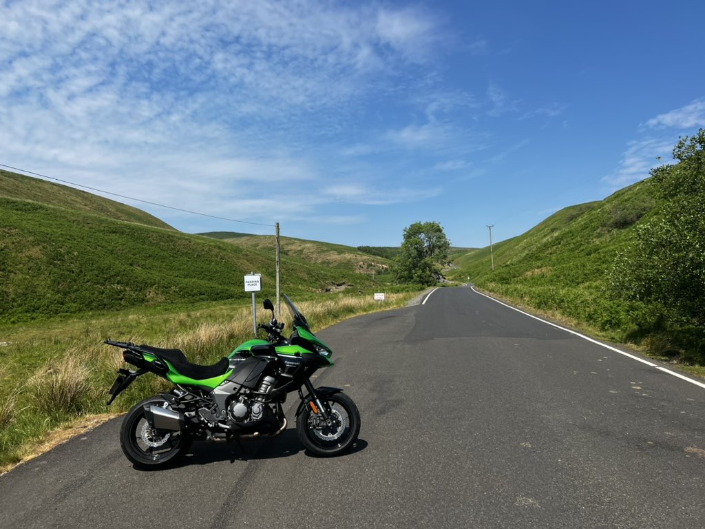Nigh on 200 glorious miles today around some of the best roads in the UK #Cosahcan #Retirementlife #Northumberland #ScottishBorders #Kielderforest absolutely buzzing #LapofNorthumberland #Motorbikes 👍