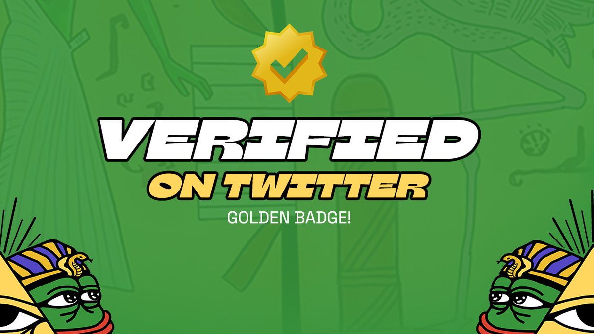 Ze Gods have bestowed their favor upon us, granting us official verification as an organization on Twitter with the prestigious Golden Badge! 👁🐸 

Join the celebration by retweeting, liking, and commenting on this post with #KEKE for a chance to win $50 worth of $KEKE tokens!