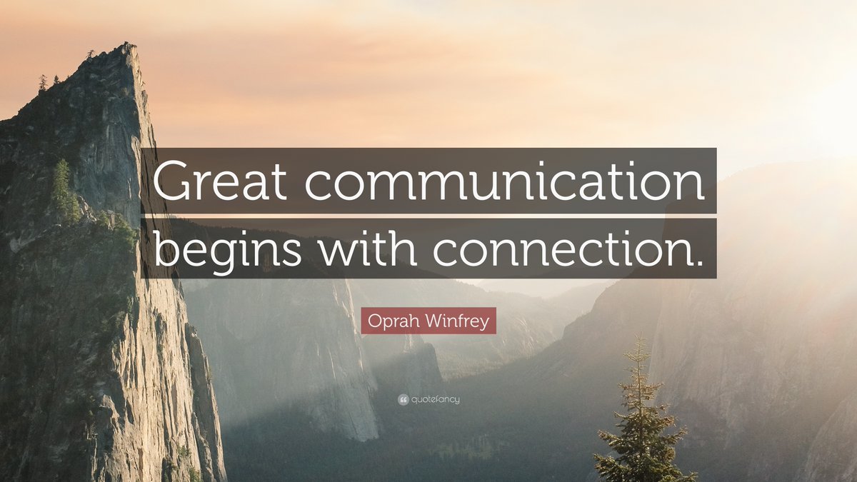 🌟 'Great communication begins with connection.' - Oprah Winfrey 🌟

Let's prioritize building meaningful connections to foster engagement and success in our work.

#InternalComms #Connection #Communication #MondayMotivation