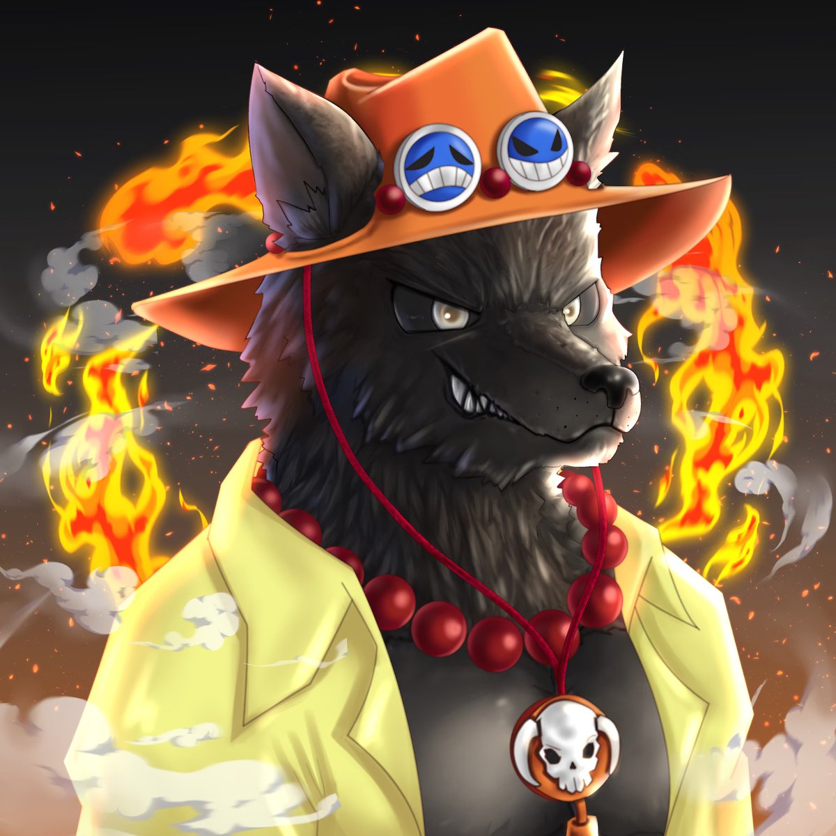 bc1favek's tweet photo. Congratulations to @nft_meute for the Sold Out and the successful reveal! Proud to be part of the community, proud of my #AceWolf, and honored to be dressed in an @nft_paris tshirt ๐๐บ https://t.co/1CD9Aaf1es