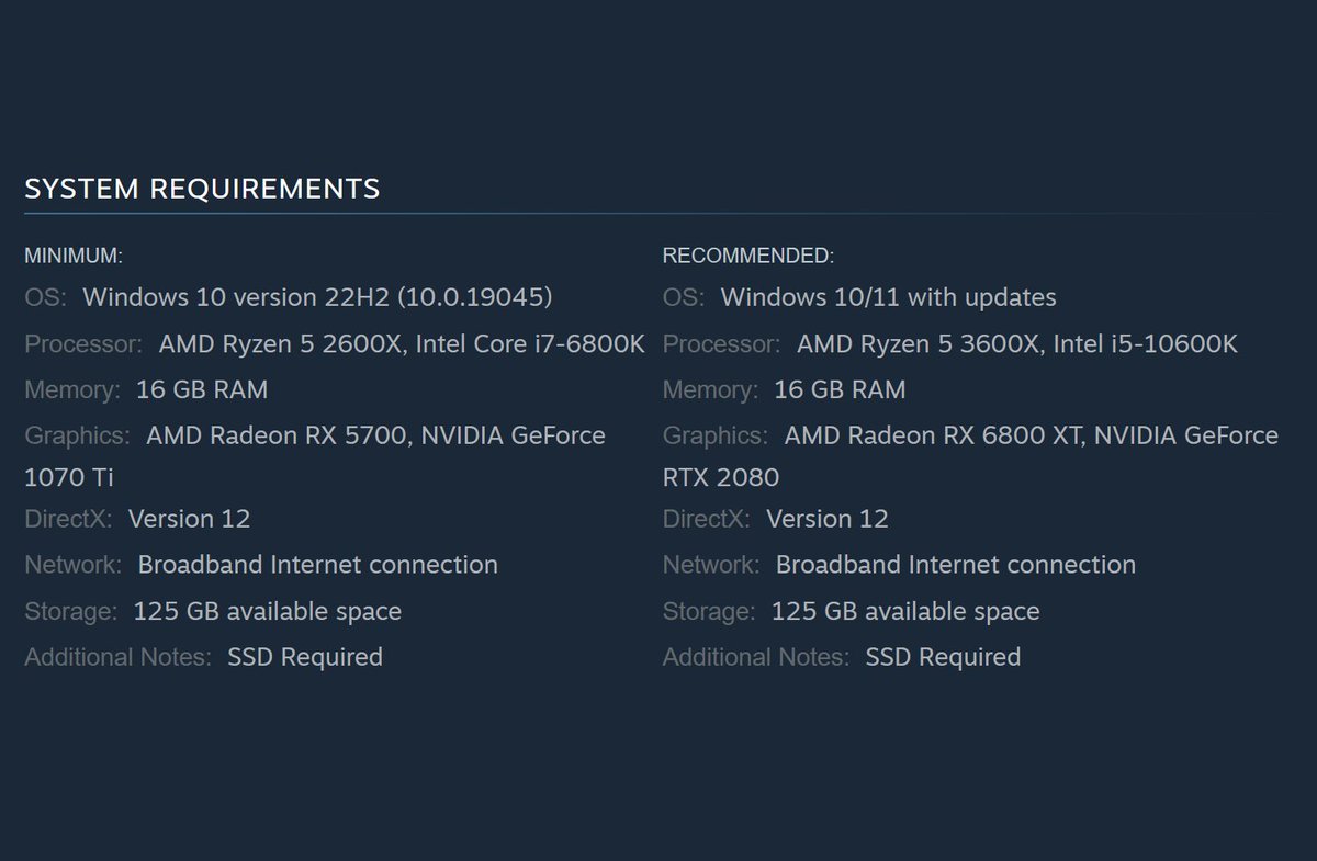 Starfield | Official PC Requirements

Steam Page: store.steampowered.com/app/1716740/ST…

#Starfield