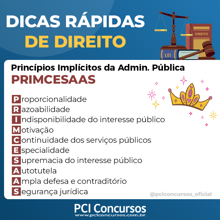 pciconcursos's tweet photo. 💡 Princípios Implícitos da Administração Pública
⚠️ Salve e compartilhe!
.
.
#Concurso #ConcursoPublico #ProcessoSeletivo #PciConcursos #Concurseiro #VidadeConcurseiro #Aprovado #DicasdeConcursos #executivo #educacao #judiciario #legislativo #professor #direito #videoaulas https://t.co/1UO5wk43K5