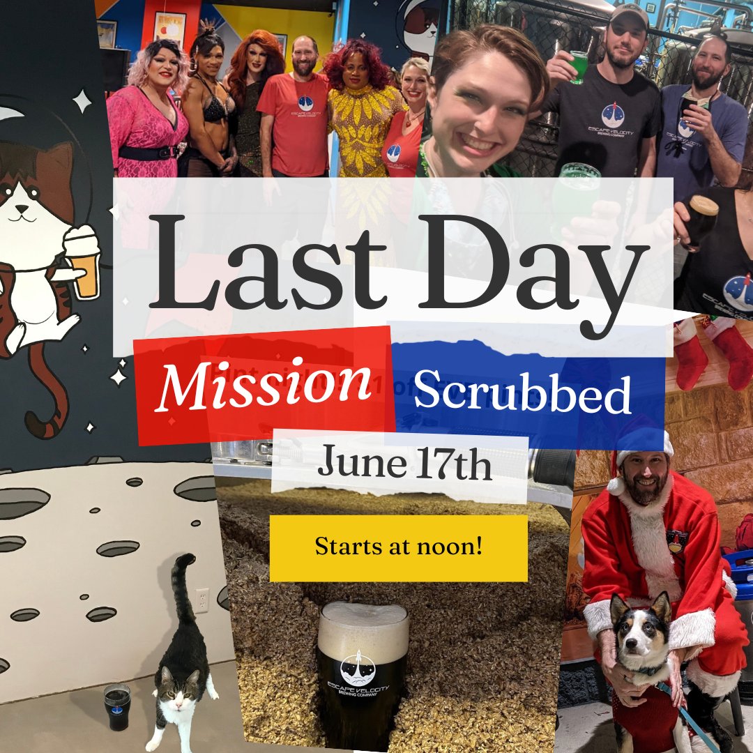 Our last ever Bingo on Thursday the 15th (6pm) and our last day ever on the 17th!

Come out and get our amazing beer, food, and vibes while you can. There's no place like us in Lafayette.