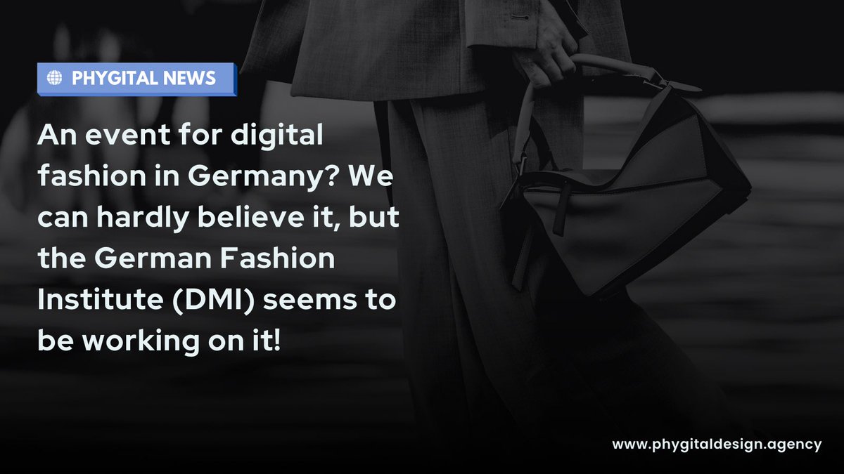 phygital_design's tweet photo. It seems like there might be a bigger event for digital fashion in Germany soon!

We stay tuned. 🌎🌐

https://t.co/EgYeqIrxG0 https://t.co/hwODFrsWna