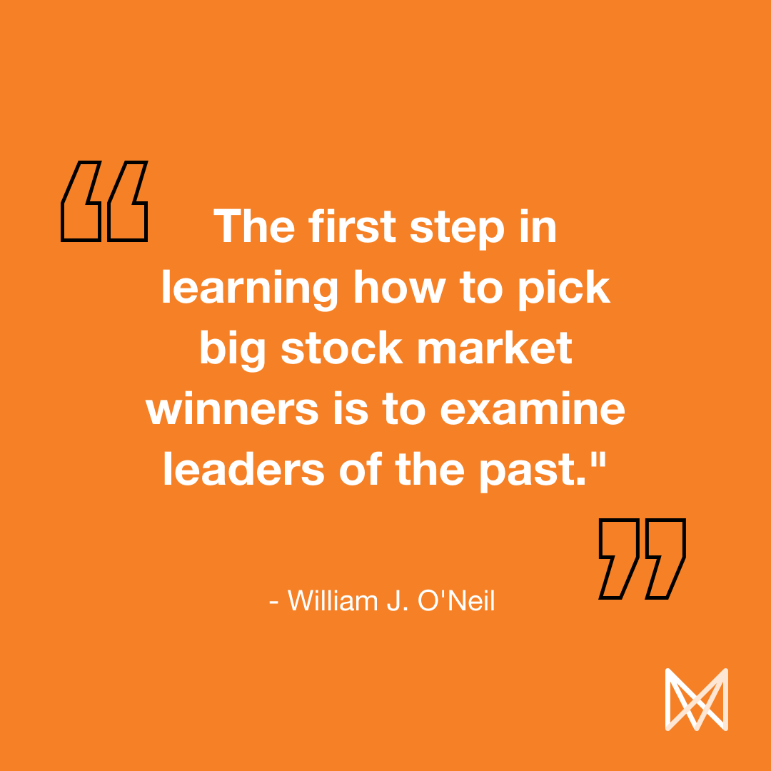 🚀 Monday Motivation 📈: Examining past leaders is the first step in picking big stock market winners. 💼💪 Learn from William J. O'Neil and get inspired to make smart investment moves this week! 📚✨ #MondayMotivation #StockMarketWisdom #LeadersOfThePast #BigWinners