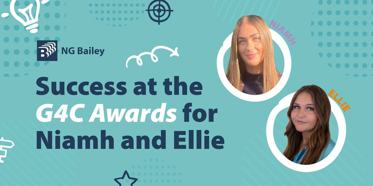 NG Bailey (@ngbaileyuk) on Twitter photo Congratulations to two employees - Niamh Nugent, Apprentice Quantity Surveyor, on her success at last week’s <a href="/G4CNW/">G4C North West</a> awards where she won the Apprentice of the Year Award 🏆
Ellie Summers, Apprentice Project Engineer, was highly commended in the same category 👍
Well done both! Congratulations to two employees - Niamh Nugent, Apprentice Quantity Surveyor, on her success at last week’s <a href="/G4CNW/">G4C North West</a> awards where she won the Apprentice of the Year Award 🏆
Ellie Summers, Apprentice Project Engineer, was highly commended in the same category 👍
Well done both!