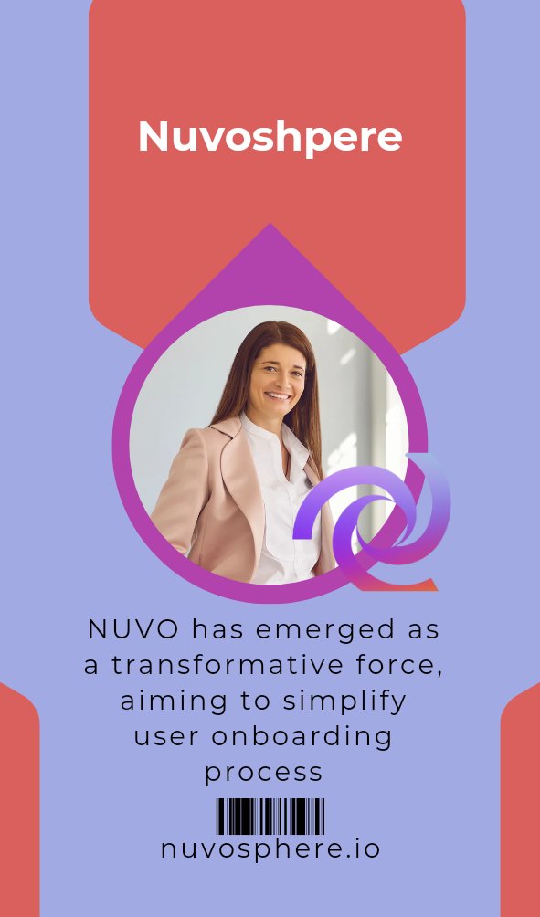 Users onboarding made easy 📢📢

 #NUVO has developed an innovative solutions to make user onboarding a breeze. Their streamlined approach ensures a seamless experience, saving time and reducing drop-off rates @nuvosphere #Web3 #Innovation