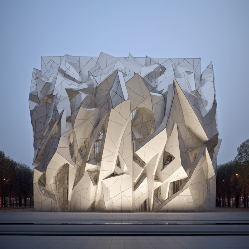 AI powered facade design. Midjourney Architecture by Arturo Tedeschi. AI Architecture #midjounreyarchitecture #AIarchitecture #arturotedeschi #parametricarchitecture