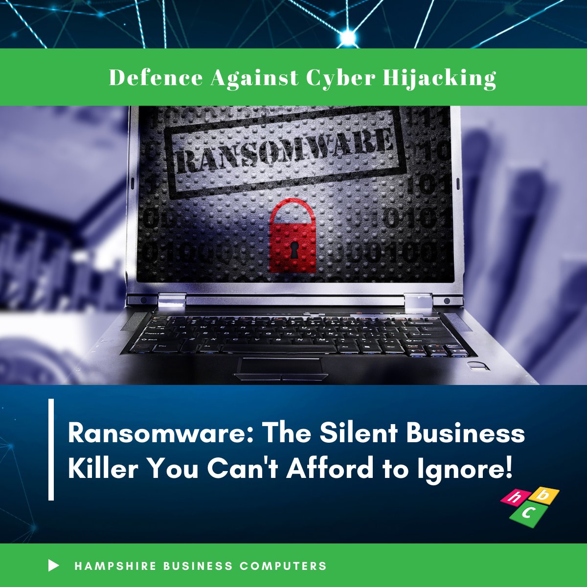 Ransomware is a growing cyber threat that can cripple businesses. Remember, vigilance and preparation are key. Reach out to us for comprehensive cybersecurity solutions. #Ransomware #Cybersecurity #HampshireBusinessComputers #DataProtection #CyberResilience #SonicWall #Hangar47