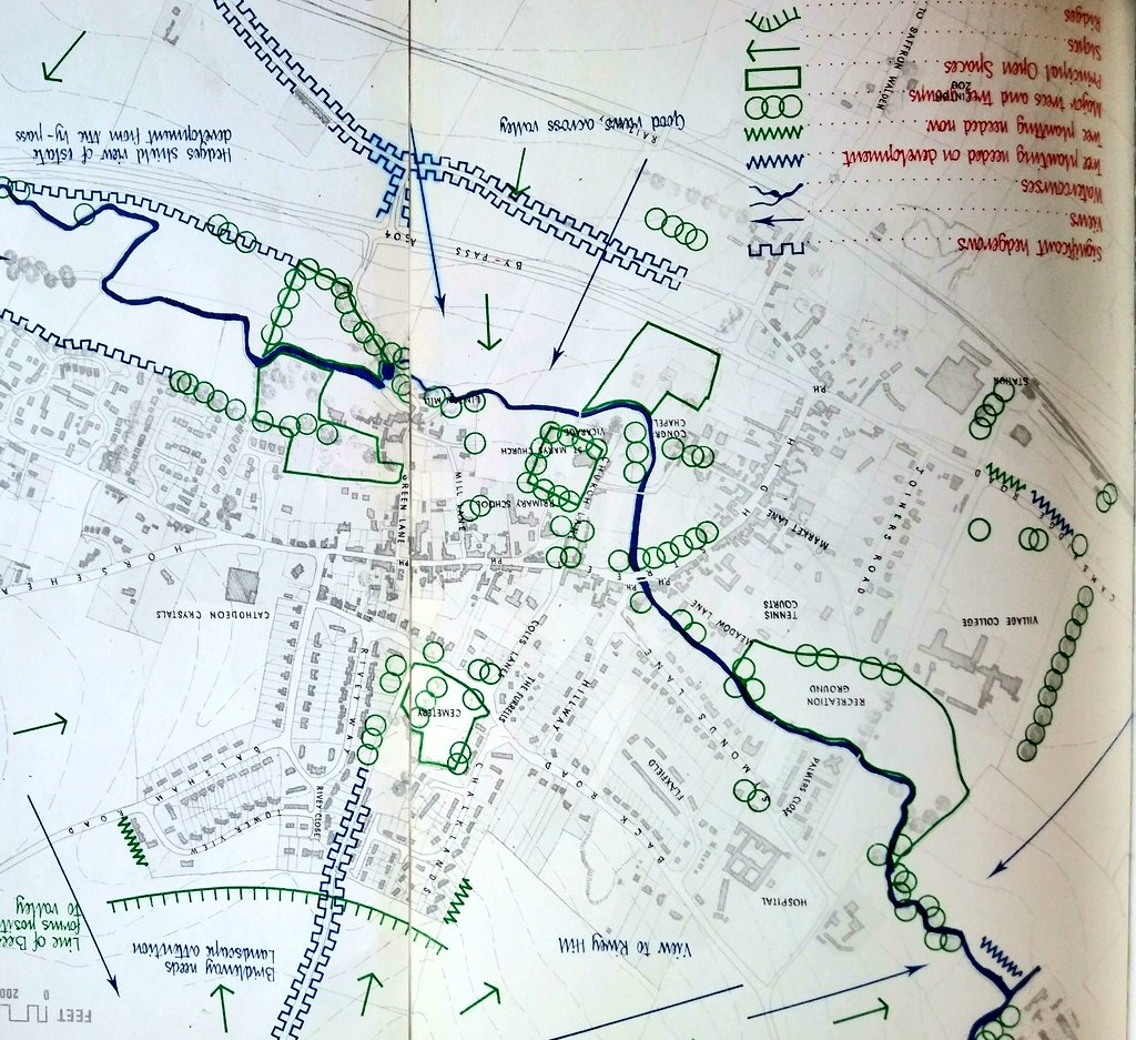 erbradfield's tweet image. Exciting discussion this morning with #Linton Library and our new artist developing upcoming project "Linton: exploring where we live, a creative mapping project" @mindsarts @cambslib 

[Image credit: Linton A Village Plan Report, Cambs and Isle of Ely County Council, Oct 1969)