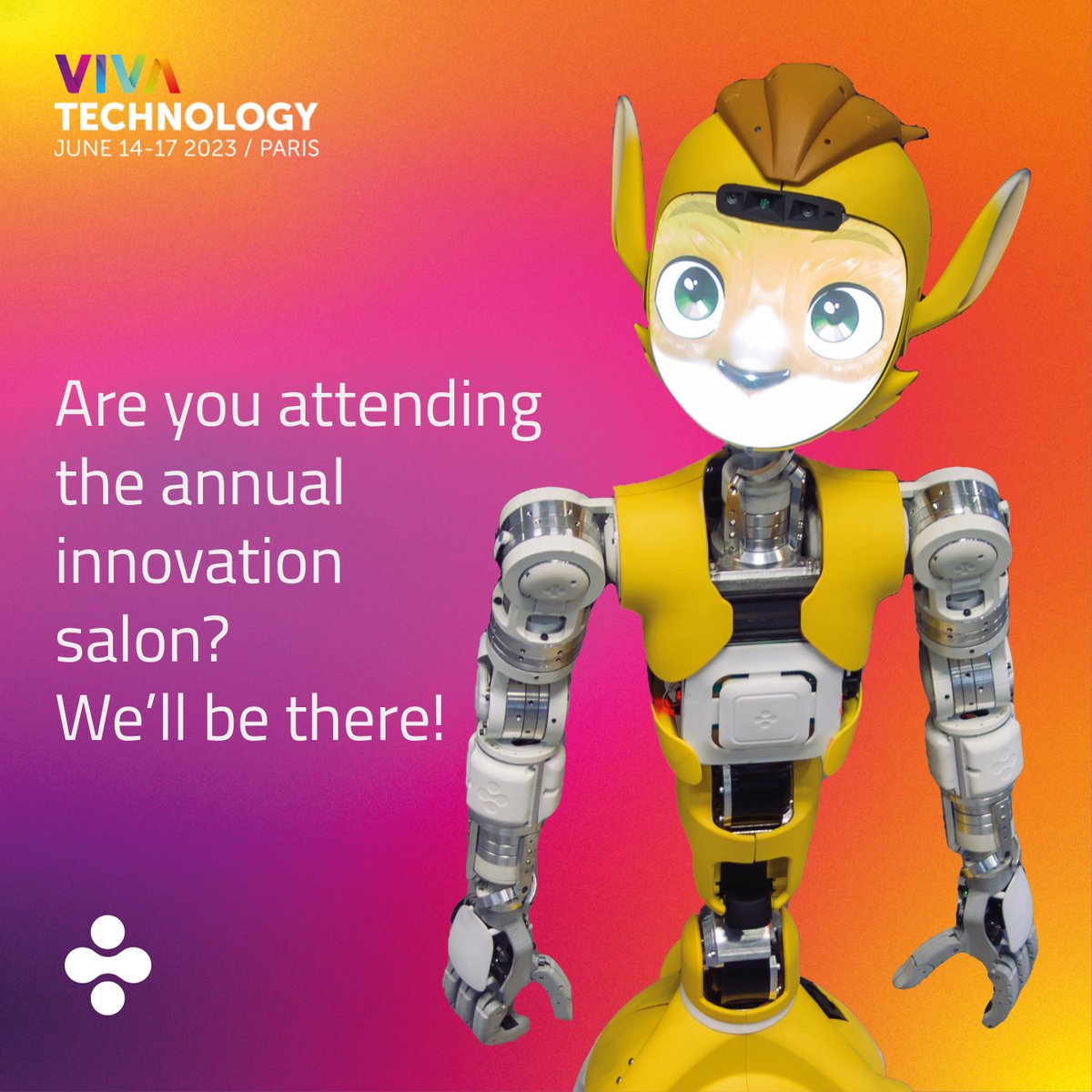 EnchantedTools's tweet photo. 💫 Enchanted Tools invites you to forget everything you know about #robots 🤖! Here is our #VivaTech program 👇👇👇

#robotique #Robotics #innovation #AI https://t.co/8SvCOLGBFa