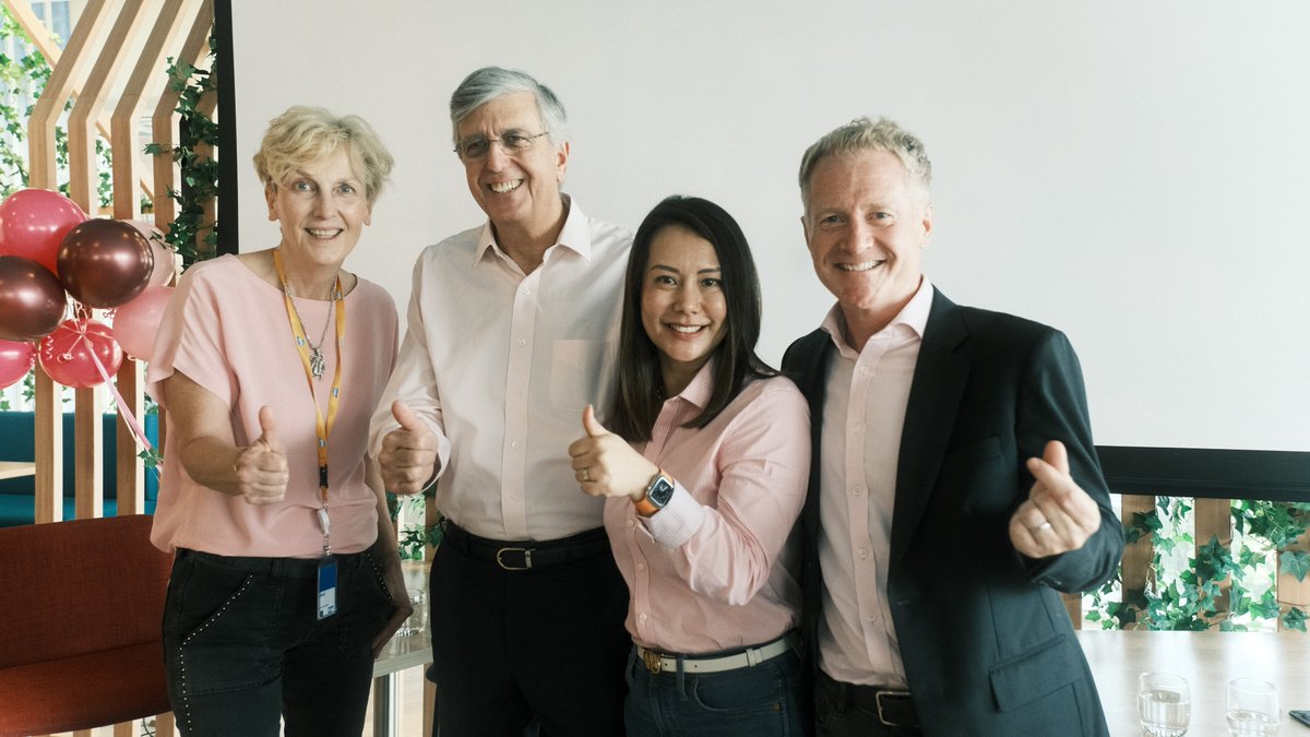 bendiek's tweet photo. 6/7 Celebrating #GlobalPrideMonth with our local team, numerous meetings with colleagues at leadership gatherings, a coffee corner, and a @SAP people and operations all-hands (in pink!). https://t.co/KPX1WH5tlX